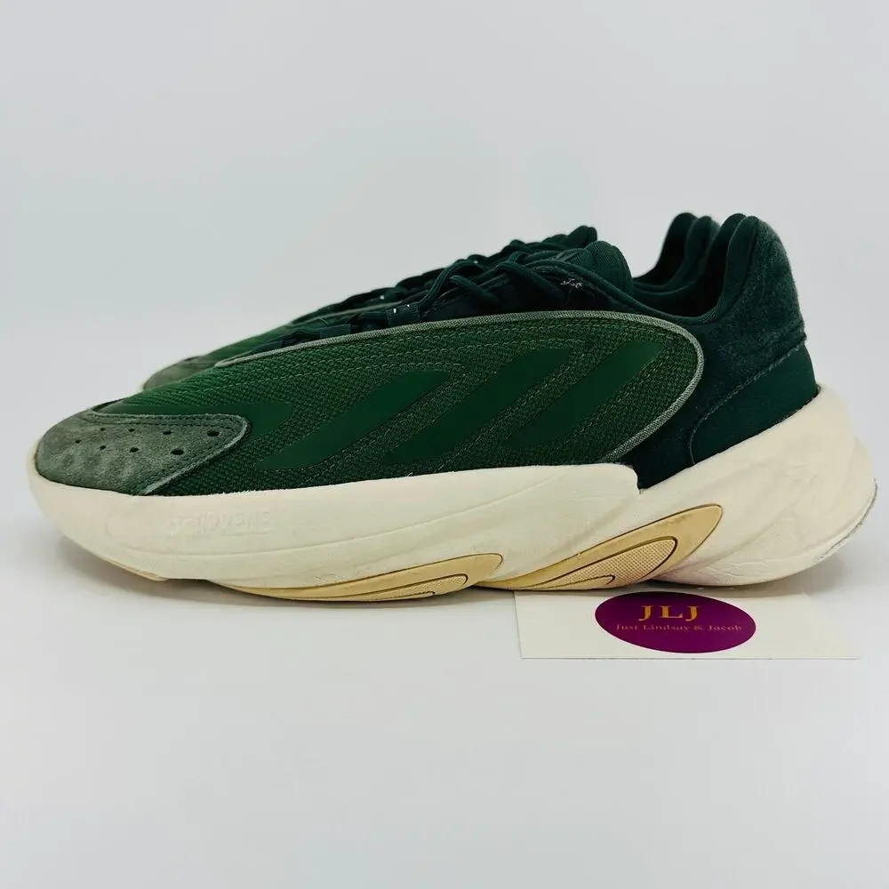 Adidas Youth Ozelia 'Shadow Green Orange' Athletic Sneakers HP3255 Size 7